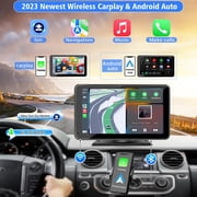 Hieha Car Stereo,Wireless Apple Carplay & Android Auto 7 Touch Screen Car Audio Receiver, Backup Camera, Bluetooth, Voice Control, AUX/USB/TF,12V-24V
