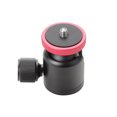 thumbnail image 3 of Aluminum Alloy Mini Ball Head Rotatable Ball Head Photography Accessory Replacement with 3/8 Inch Screw Hole 1/4 Inch Adapter Screw for Camera Camcorder Photography Light, 3 of 7