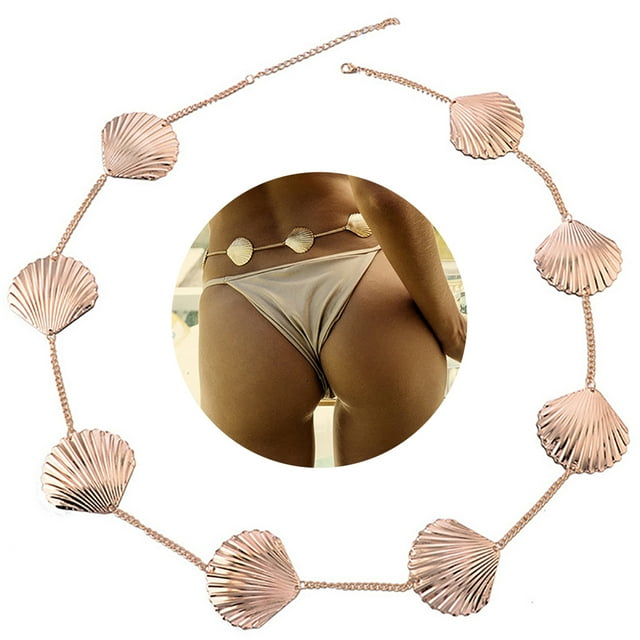 Waist Chain Decorative Fashion Shell Belly Chain Waist Body Chain for Beach