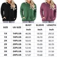 thumbnail image 2 of LANREMON Fall Long Sleeve Oversized T Shirts for Women Casual Round Neck Trendy Plus Size Tunic Tops Blouse with Pockets Redwine 16 Plus, 2 of 5