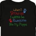 thumbnail image 4 of Inktastic Awesome Like Poppa Boys or Girls Long Sleeve Toddler T-Shirt, 4 of 5
