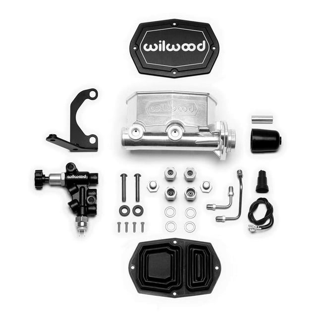Wilwood 261-15661-P Kit Compact Tandem M/C avec Support/valve RH