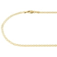 thumbnail image 2 of Real 10K Yellow Gold Solid Flat Mariner Chain, 2 of 5