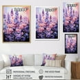 thumbnail image 4 of Designart "pasture Lavender Enchantment I" Floral & Botanical Floater Framed Canvas Wall Art, 4 of 7