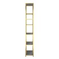 thumbnail image 5 of Bowery Hill Contemporary Metal 7-Shelf Bookcase in Brass Finish, 5 of 7