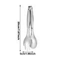 thumbnail image 2 of THLKIF Stainless Steel Salad Tongs, Long BBQ and Kitchen Cooking Food Tongs with Locking Mechanism and Non-Slip Grip, for Grilling and Serving, 2 of 3