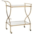 thumbnail image 3 of SAFAVIEH Lucretius Bar Cart Gold / Mirror, 3 of 5