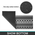 thumbnail image 6 of Black Geometric Triangle Diamond Pattern Kitchen Rugs Sets Of 2,Anti Fatigue Kitchen Mat Rugs Non Slip Washable,Decorative Kitchen Floor Mats for Kitchen,Sink,Laundry,17"x30"+17"x47", 6 of 7