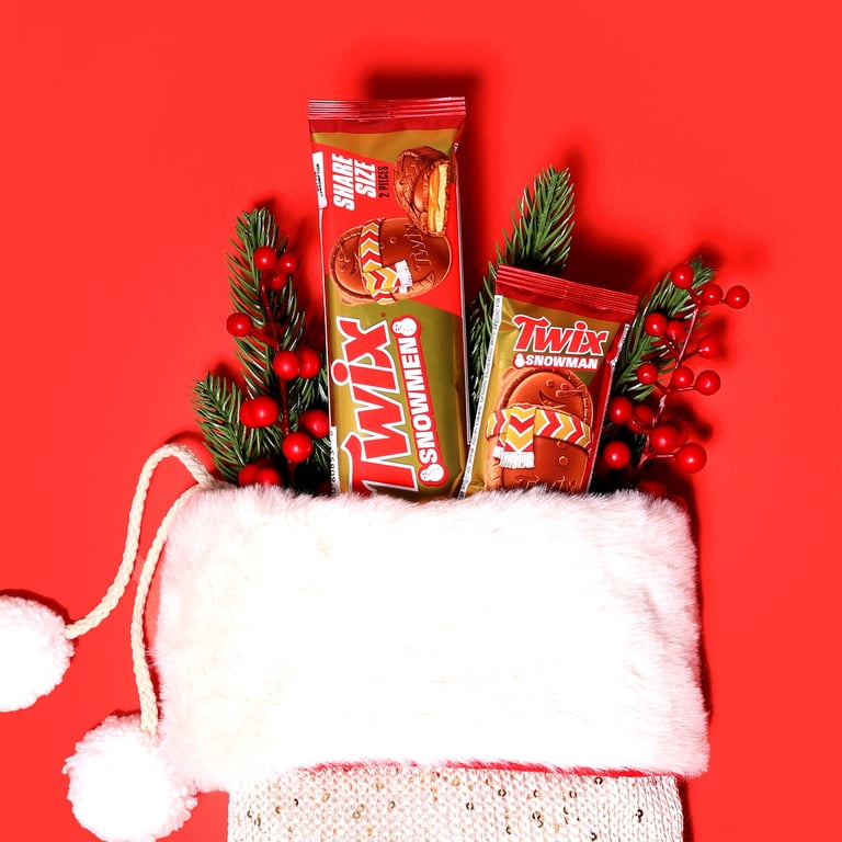 Twix Caramel Cookie Snowmen Christmas Candy Bars, 6 Ct - Walmart.com