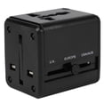 thumbnail image 1 of Universal Travel Adapter Multiple Color Power Adapter All-In-One with 2.1a USB Power Charger Converter Black EU US AU, 1 of 5