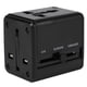 thumbnail image 1 of Universal Travel Adapter Multiple Color Power Adapter All-In-One with 2.1a USB Power Charger Converter Black EU US AU, 1 of 5