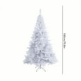 thumbnail image 2 of JWshufel 6.9ft White Artificial Christmas Tree Pre Wired Artificial Christmas Tree Features 1000 Branches Removable Metal Stand Foldable Base Easy to Set up and Store Ideal for Home Christmas Decor, 2 of 6
