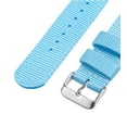 thumbnail image 5 of Light Blue Nylon Watch Band 20mm Width Durable Nylon Strap with Silver Buckle, Canvas Watchband, 5 of 6