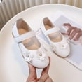 thumbnail image 2 of Mepaouo Little Girls Mary Jane Slip on Flower Shoes Toddler Ballerina Flats Wedding Dress Loafers, 2 of 5
