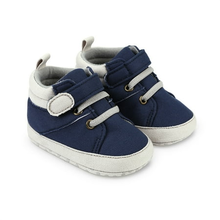 

Toddler Boy Shoes Contrast Color Soft Sole Non-slip Baby Flats