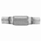 thumbnail image 1 of Stainless Steel Braided Flexible Exhaust Joint Pipe 47mm x 258mm Universal Fitment Bellows Connector, 1 of 5
