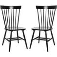 thumbnail image 2 of SAFAVIEH Parker Solid 17 in. H Spindle Dining Chair, Black, Set of 2, 2 of 13