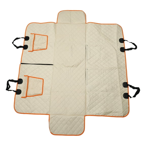 Unique Bargains 1 Pc Removable Car Seat Cover for Pet 53.54"x18.9"x22.83" Khaki