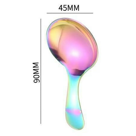 

304 Stainless Steel Short Handle Round Head Spoon Teaspoons Tea Spoon Coffee