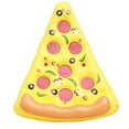 thumbnail image 4 of Giant Pizza Slice Inflatable Pool Float, Fun Pool Floats, Swim Party Toys, Summer Pool Raft (1 Pack), Extra Large with Cup Holder 180*150*20, 4 of 5