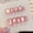 (244) Aurora Cherry Blossom One Almond Armor, variant on Aurora Cherry Blossom Wearing Nail Douyin Explosive Pure Handmade Nail Art Patch Chasing Light Fireworks Cat's Eye Spring and Summer Light Luxury White