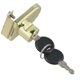 thumbnail image 4 of Elegant Gold Glass Door Lock Latch with Keys for Display Case Wine Cellar, 4 of 10