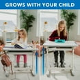 thumbnail image 4 of Mount-It! Kids Desk and Chair Set | Height Adjustable Children's Workstation with Storage Drawer | Grey, 4 of 11
