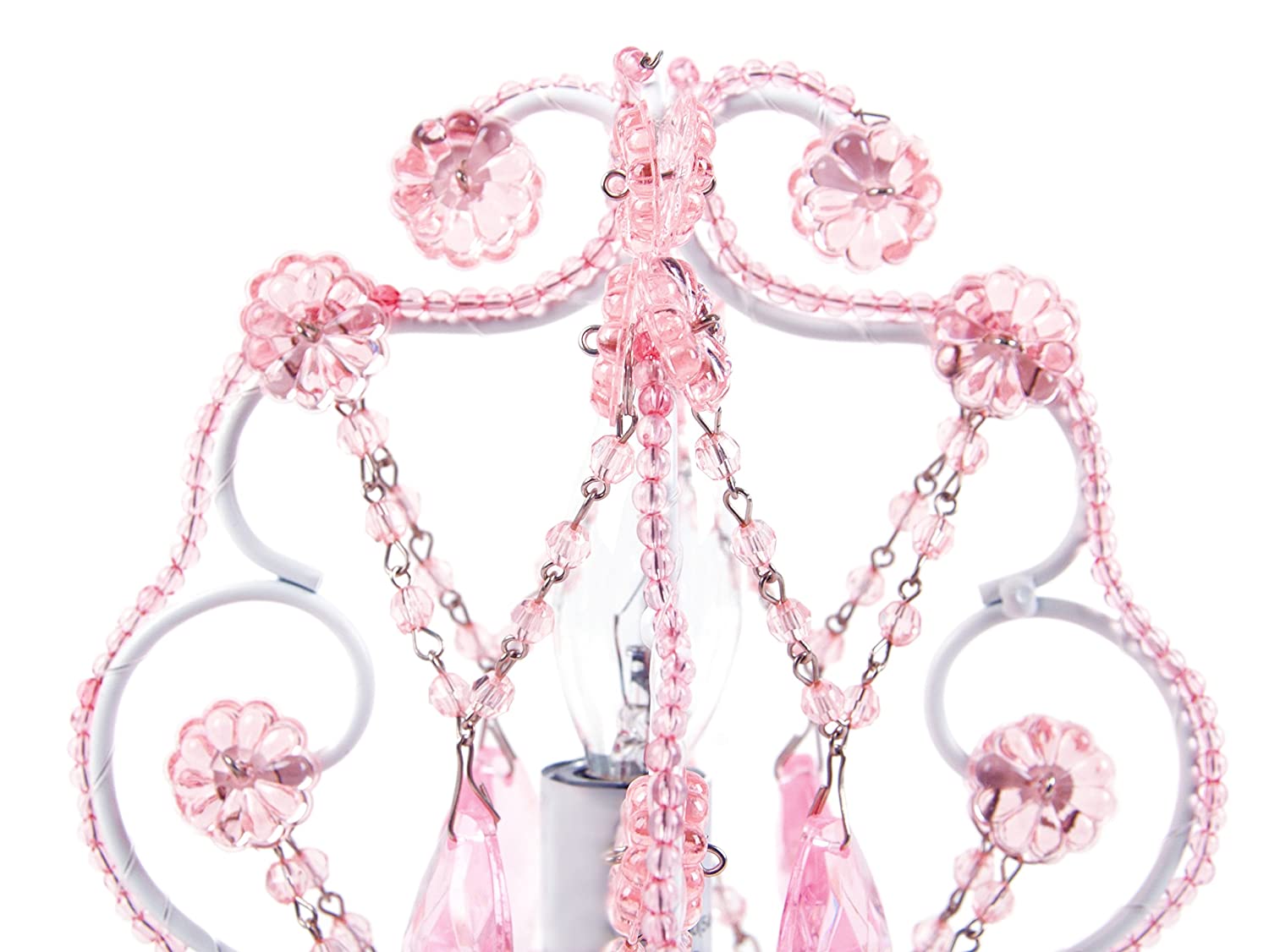 Tadpoles Chandelier Mini Table Lamp, Pink - image 2 of 5