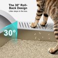 thumbnail image 4 of Caja de arena para gatos AIPERRO, 2 unidades, XL, de acero inoxidable, 4 of 9