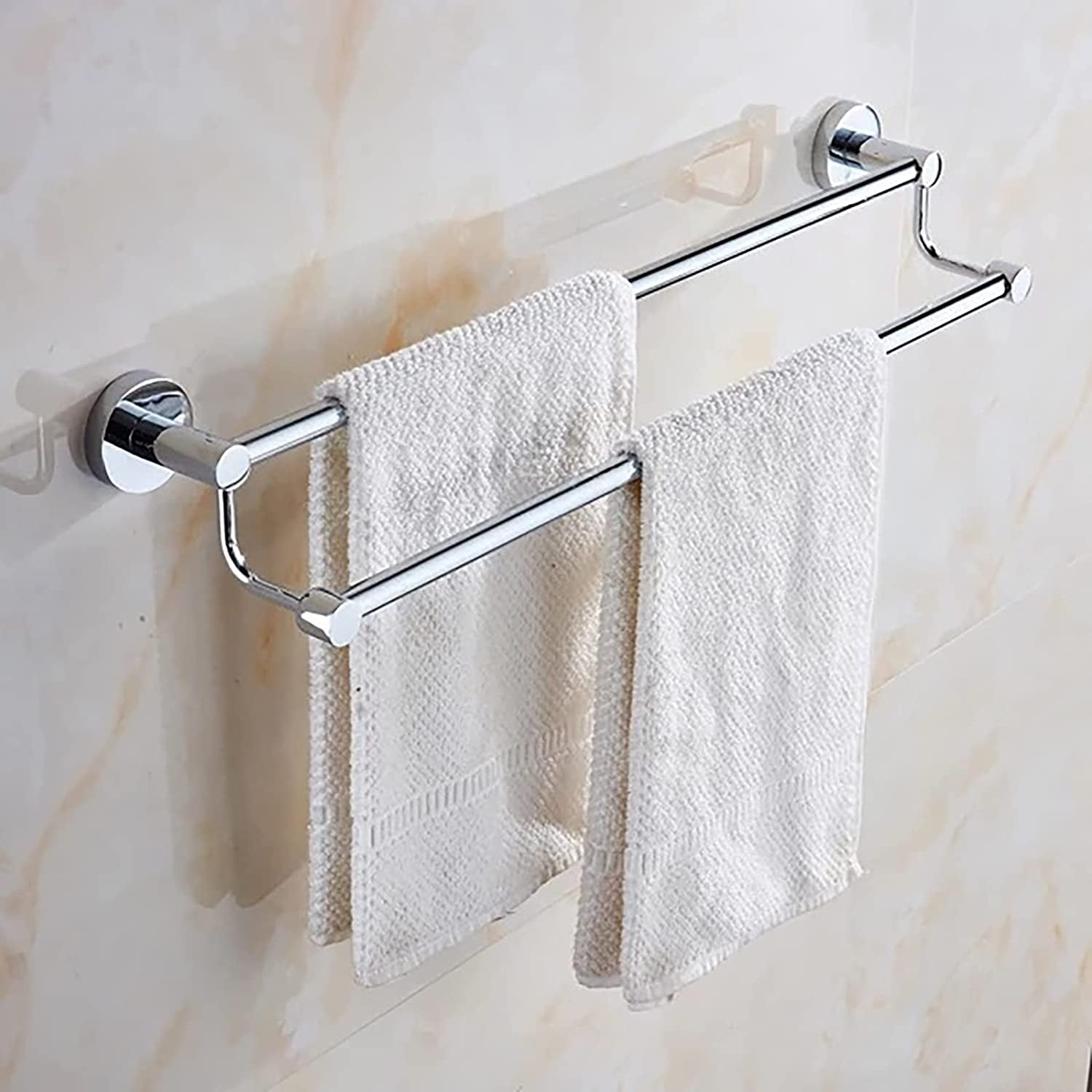 Towel Bar Basic Double Towel Bars Bathroom Stainless Steel Wall Mounted Towel Rack for Bathroom Walmart