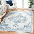 thumbnail image 2 of SAFAVIEH Shivan Henrika Traditional Distressed Area Rug, Ivory/Blue, 6'7" x 8'7", 2 of 8