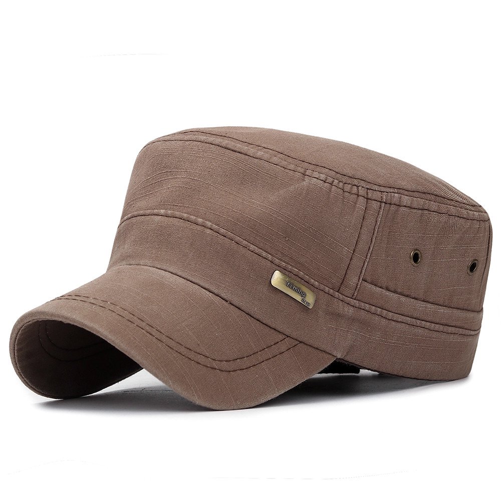 Unisex Military Style Flat Cap Vintage Baseball Cap Sport Sun Hat