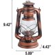 thumbnail image 2 of Lámparas de aceite de gran capacidad de 10 onzas líquidas para uso en interiores, lámpara de aceite con perilla de control de incendios, lámpara de queroseno con 3 mechas/linternas_ Kaili Sencillez, 2 of 5
