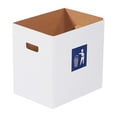 thumbnail image 3 of Corrugated Trash Cans with Waste Logo 7 Gallon (20 Per/Case), 3 of 4