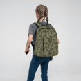 thumbnail image 5 of Honeii Green Snake Skin Print Lightweight Backpacks,Carry on Backpack,Durable Backpack for School, Work & Travel, 5 of 7