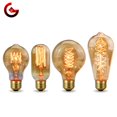 thumbnail image 2 of Bombilla retro Edison E27 220 V 40 W, bombilla A60 ST58 ST64 T10 T45 T185 G80 G95, bombilla vintage con filamento en forma de ampolla incandescente en espiral, 2 of 5