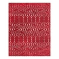 thumbnail image 3 of Unique Loom Paxon Trellis Collection Area Rug - Maeve (7' 10" x 10' Rectangle Raspberry Pink/Ivory), 3 of 7