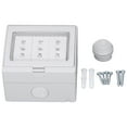 thumbnail image 1 of waterproof wall socket, wall socket, waterproof wall socket IP55 dustproof and flame retardant shell 3-port wall socket 110-250V ABS, flame retardant PC material, 1 of 4