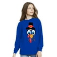 thumbnail image 3 of Awkward Styles Thanksgiving Youth Sweatshirt Turkey Face Crewneck Tee for Kids, 3 of 5