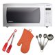thumbnail image 1 of Panasonic nn-sn736b negro 1.6 Cu. Ft. Horno de microondas con tecnología Inverter, Blanco, 1.6 CuFt w/ Accessories, 1 of 5