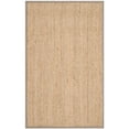 thumbnail image 2 of Safavieh Natural Fiber Collection NF115P Herringbone Natural and Grey Seagrass Square Area Rug (8' Square), 2 of 10