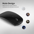 thumbnail image 3 of Mouse 2.4G Wireless Mouse Portable Ultra-thin Mute Mouse 4 Keys Wireless Optical Mouse 1600DPI for   Desktop Computer Laptop Black, 3 of 7