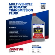 Lucas Oil Full Synthetic Multi-Vehicle ATF Automatic Transmission Fluid 32 ounce