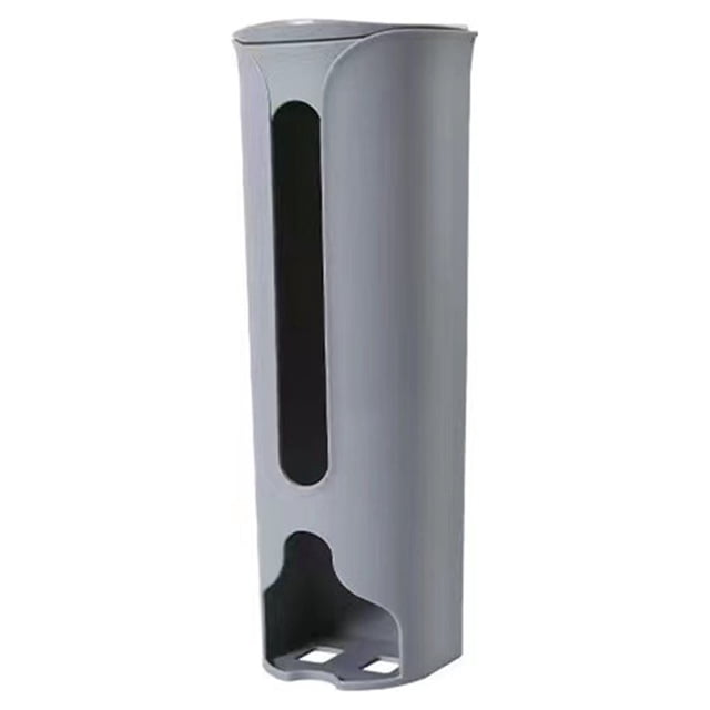 Storage Box Trash Can Garbage Self-adhesive Puncture-free Trash Can Case Long-lasting Kitchen Gadget Simple Style No Drill Self-adhesive Home Supplies Gray