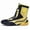 Black Golden (2189), variant on Men's Heavy-Duty High-Top Wrestling & Boxing Shoes - Full-Lace-Like Strap Closure, Anti-Slip Rubber Sole,  Cushioned Insole, Upper - Training Combat Boots for MMA, Karate, Martial Arts