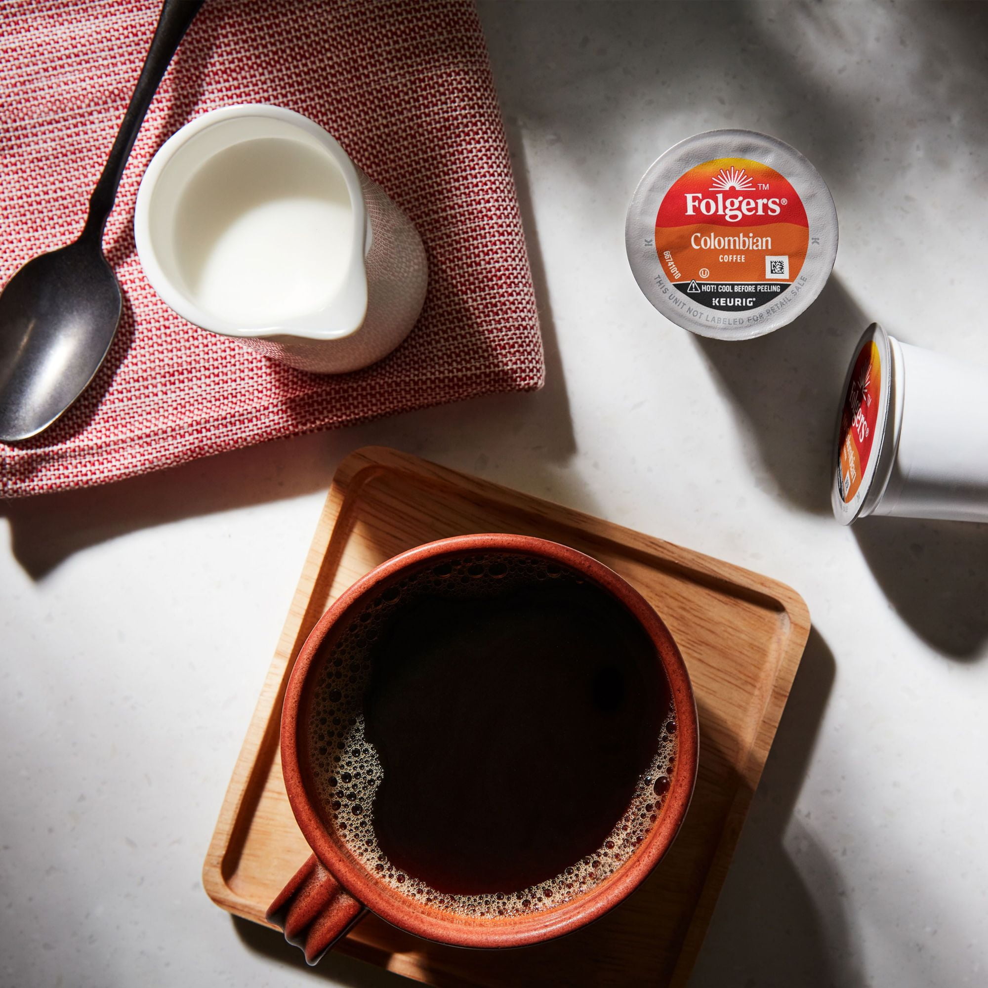 Folgers Colombian Coffee, Medium Roast, Keurig K-Cup Pods, 100 Count Box