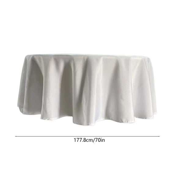 Rkxzt Polyester Tablecloth Round Tablecloth 70 Inch Polyester Spandex Blend Wrinkle Resistant Washable for Home Restaurant Pub 9 Colors Home