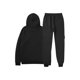 thumbnail image 5 of Ceisia Men's Solid Color Hooded Tracksuit Set with Cargo Pockets for Casual & Sports Wear Black XXL Gifts, 5 of 5