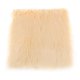 thumbnail image 1 of 45x45cm Piel de oveja artificial Asiento de coche Cojín Alfombra de piso Beige Zulema Alfombra de área del cojín del asiento, 1 of 8