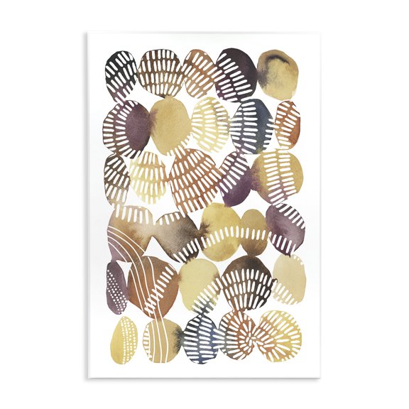 Stupell Industries Bohemian Southwestern Patterned Pebbles Wall Plaque Art, 10 x 15, by Jetty Home LLC